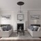 Ekena Millwork Sellek Ceiling Medallion (Fits Canopies up to 9"), Hand-Painted Jet Black, 42 1/8"OD x 1 7/8"P CM42SKBLF - alternate 2